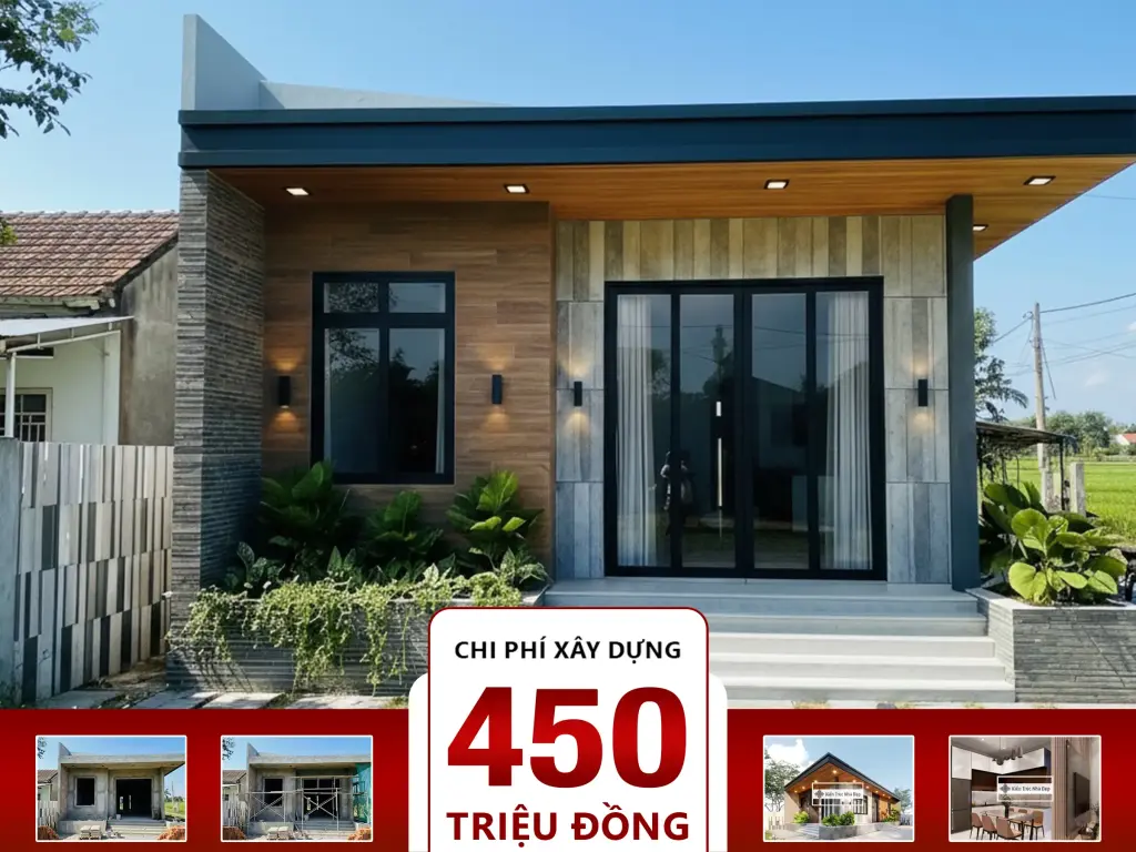 Nhà cấp 4 7x13m 3 phòng ngủ