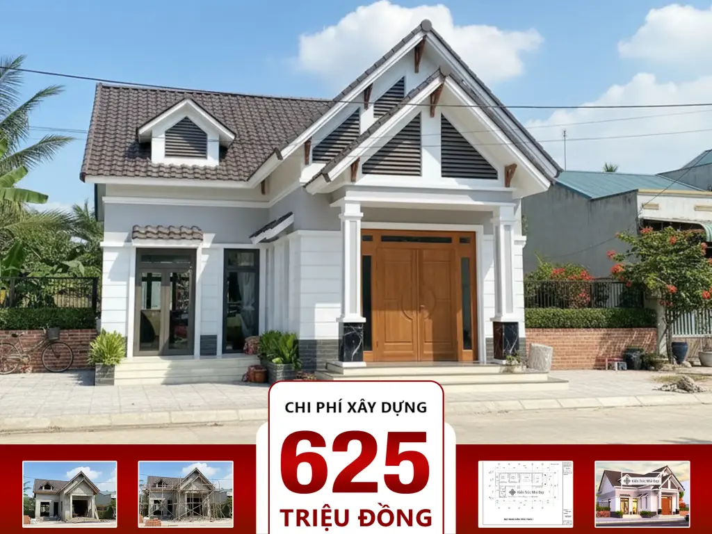 Nhà mái Thái 3 phòng ngủ 20x8.5m