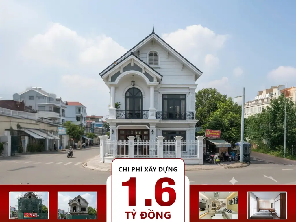 Nhà phố 2 tầng 8x14m 4 phòng ngủ
