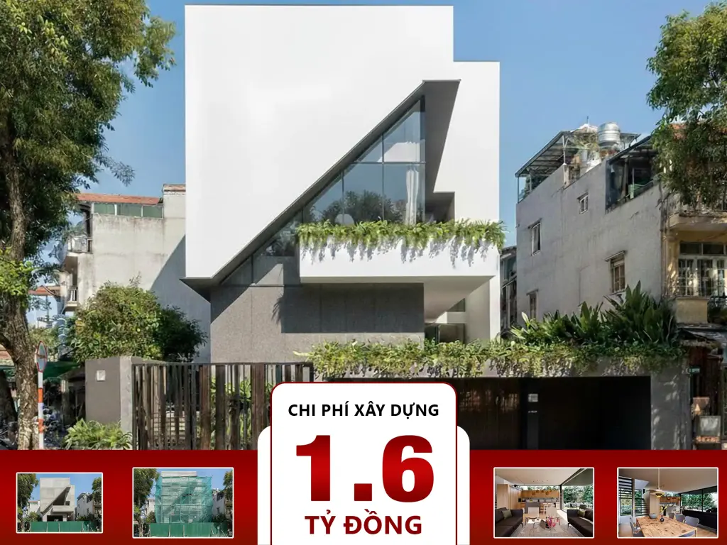 Biệt thự hiện đại 3 tầng 5 phòng ngủ 8x15m