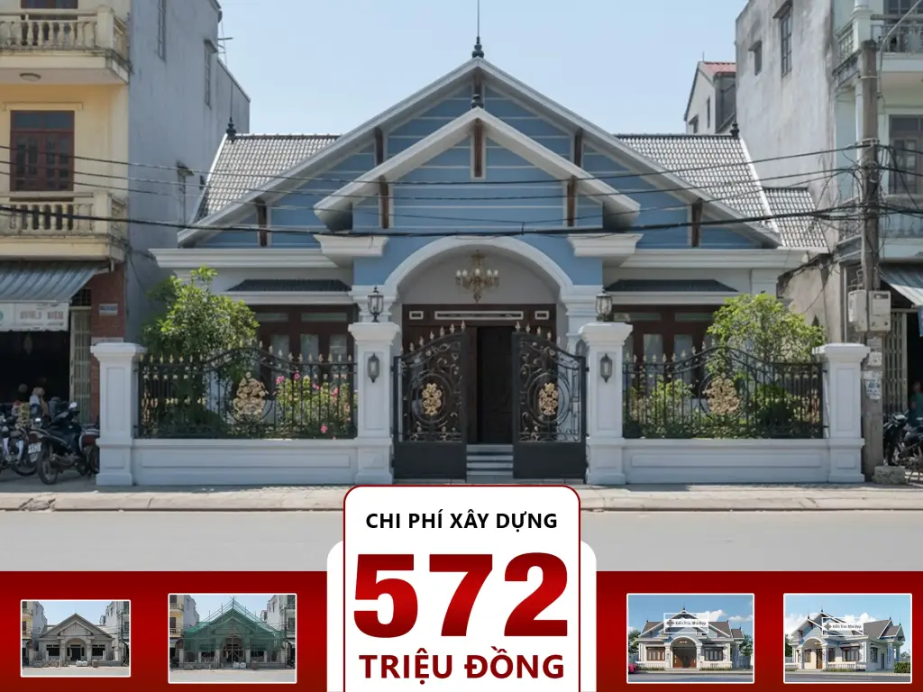 Nhà mái Thái 4 phòng Ngủ 13x11m