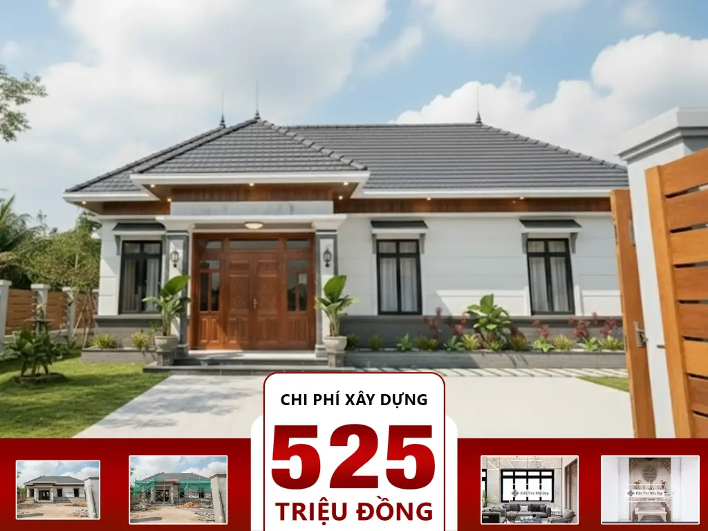 Nhà mái Nhật 3 phòng ngủ 15x7m