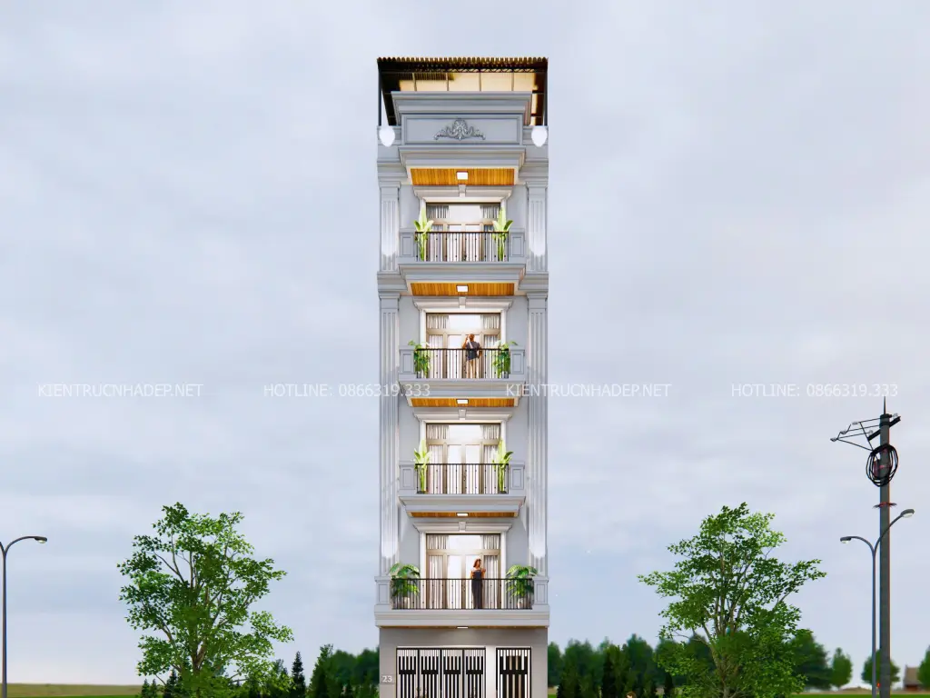 Chung cư hiện đại mini 6 tầng 16 phòng