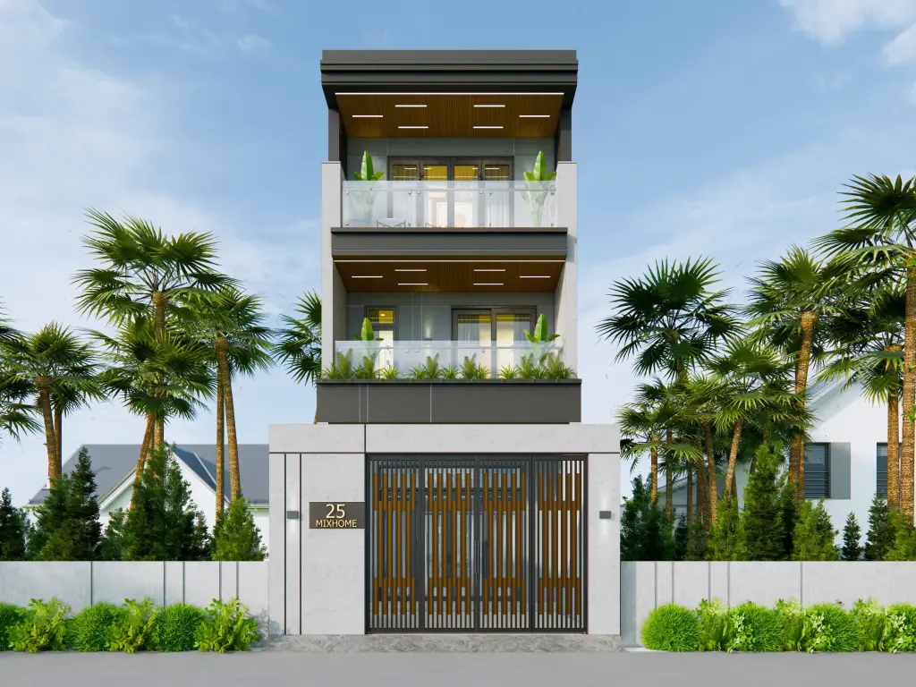 Nhà phố 3 tầng 2 phòng ngủ 5x15m