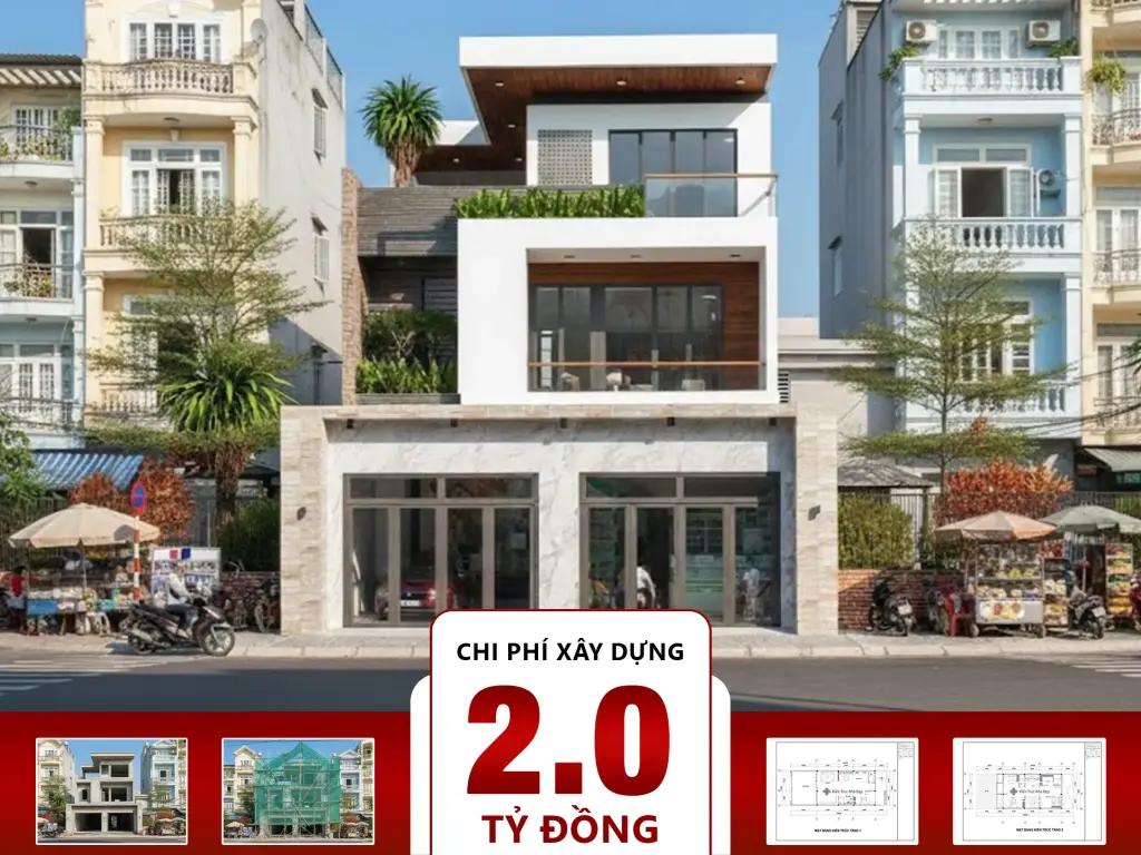 Nhà phố 3 tầng kết hợp kinh doanh 5 phòng ngủ 9x25m