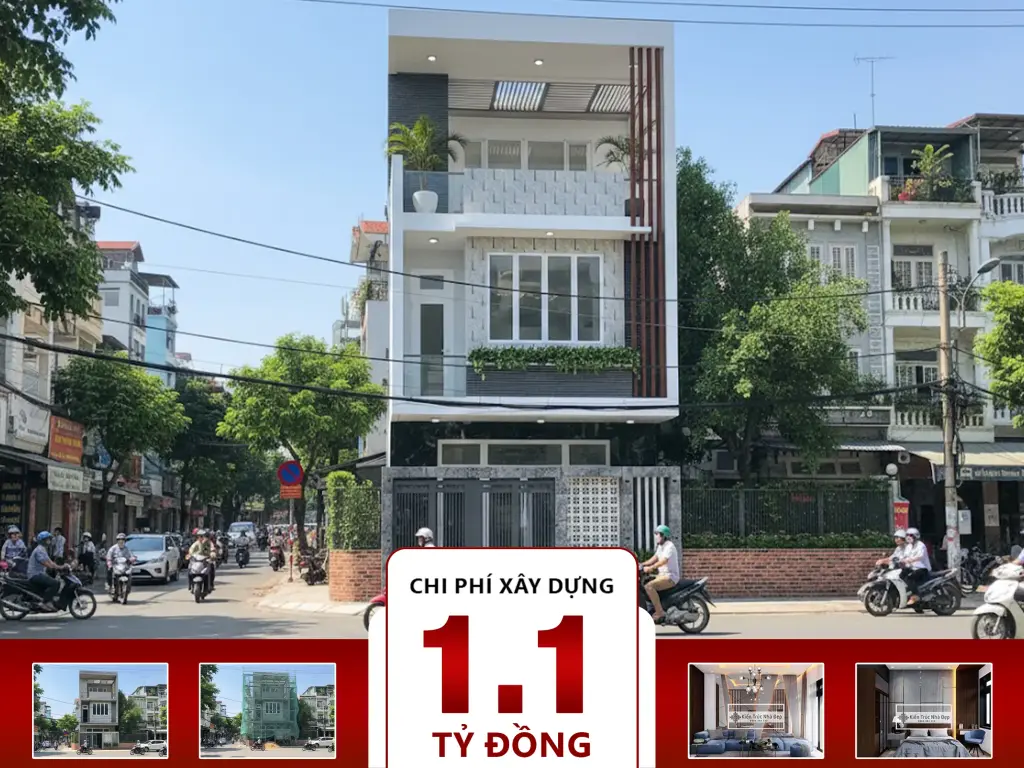 Nhà phố 3 tầng kết hợp kinh doanh 4 phòng ngủ