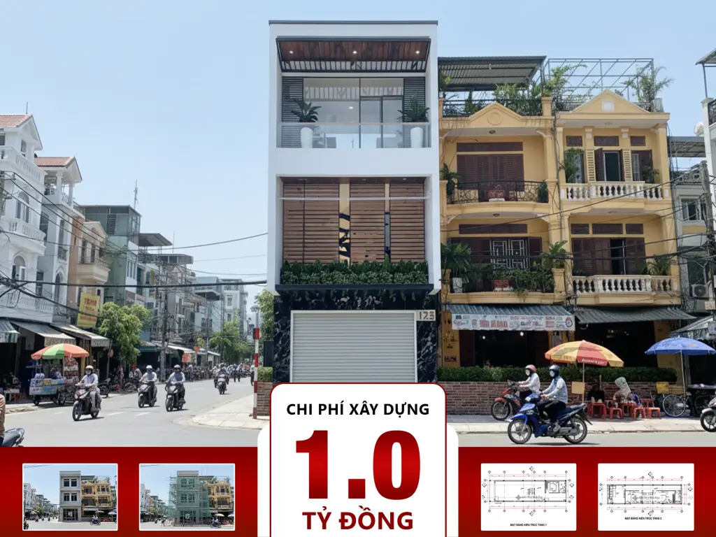 Nhà Phố 3 Tầng Kết Hợp Kinh doanh Cho Thuê 5x18m