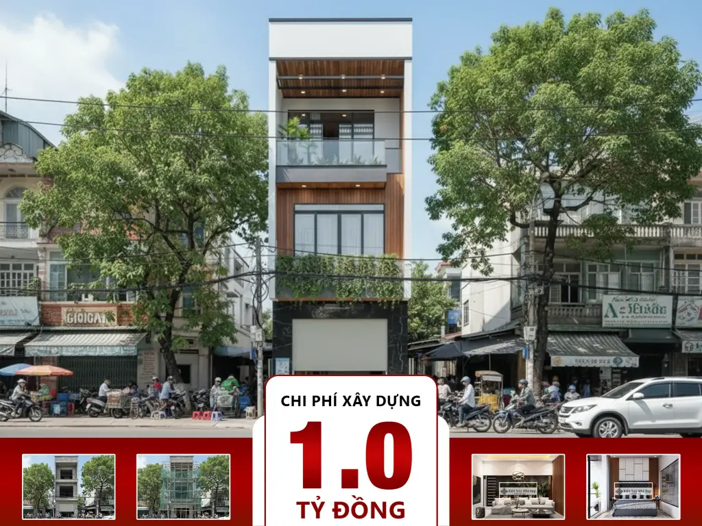 Nhà Phố 3 Tầng Kết Hợp Kinh Doanh 4.5x20m