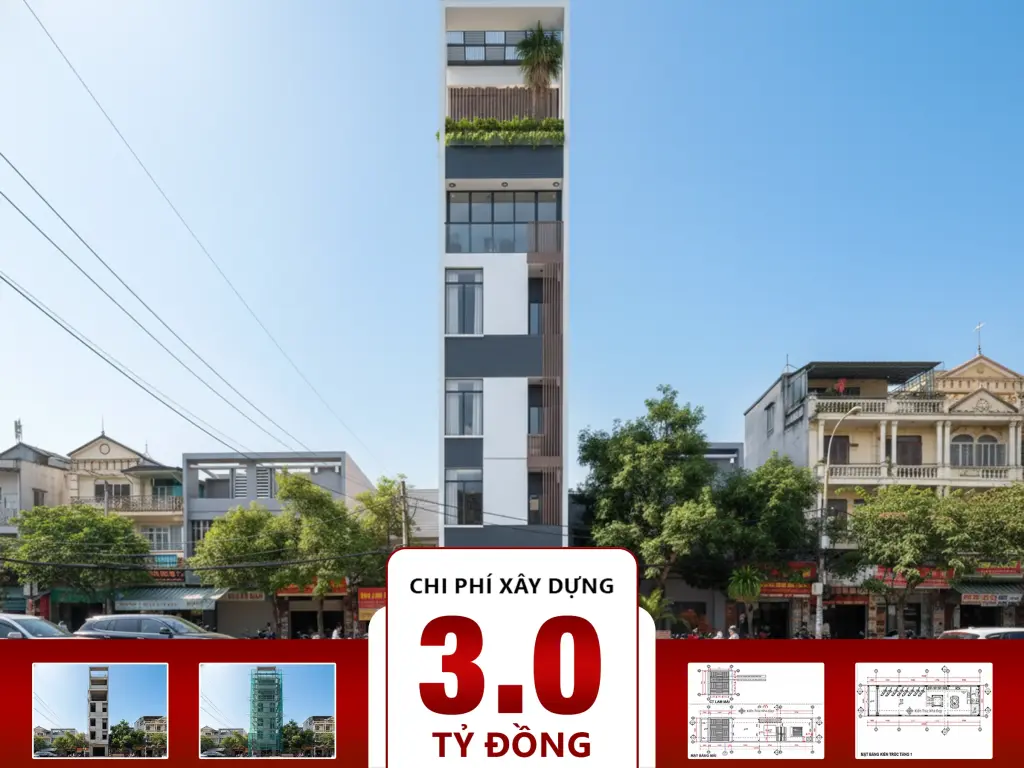 Nhà phố 6 tầng vừa ở kết hợp cho thuê 5x20m