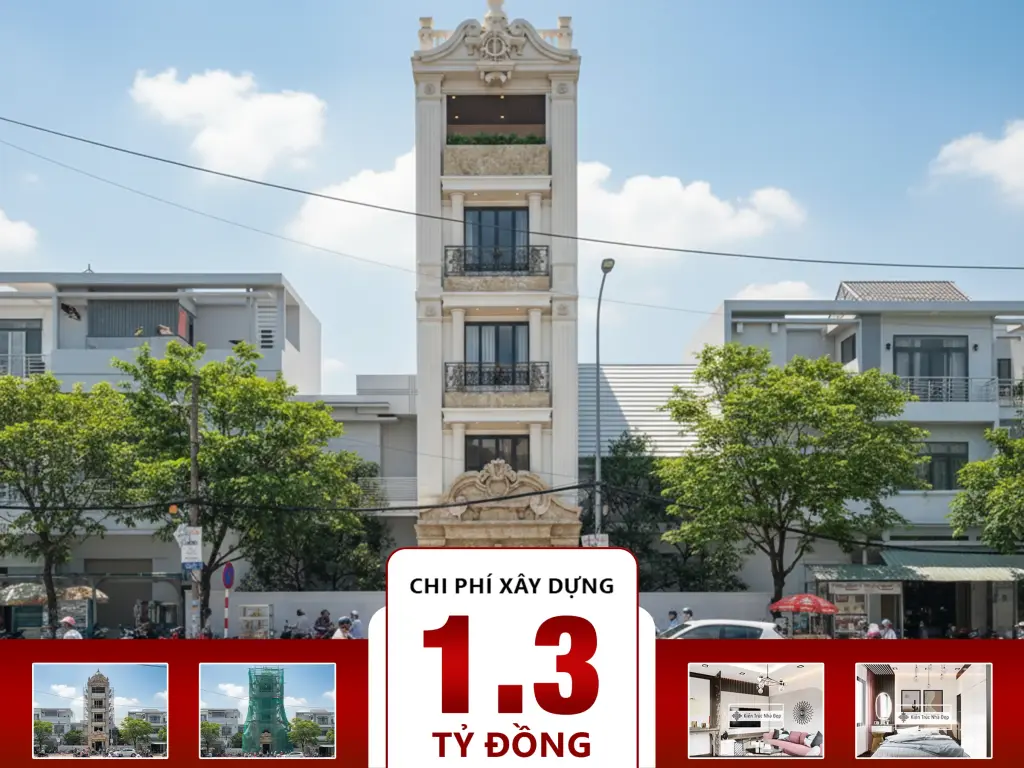 Nhà phố 5 tầng 3 phòng ngủ 4x6m