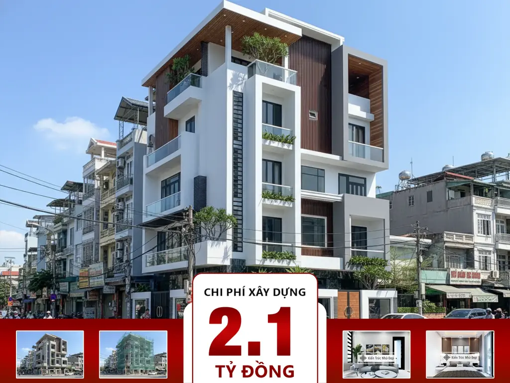 Nhà phố 5 tầng 4 phòng ngủ 6x12m