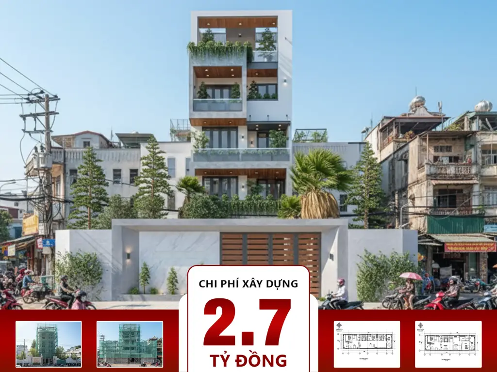 Nhà Phố 5 Tầng 4 Phòng Ngủ 7x26m