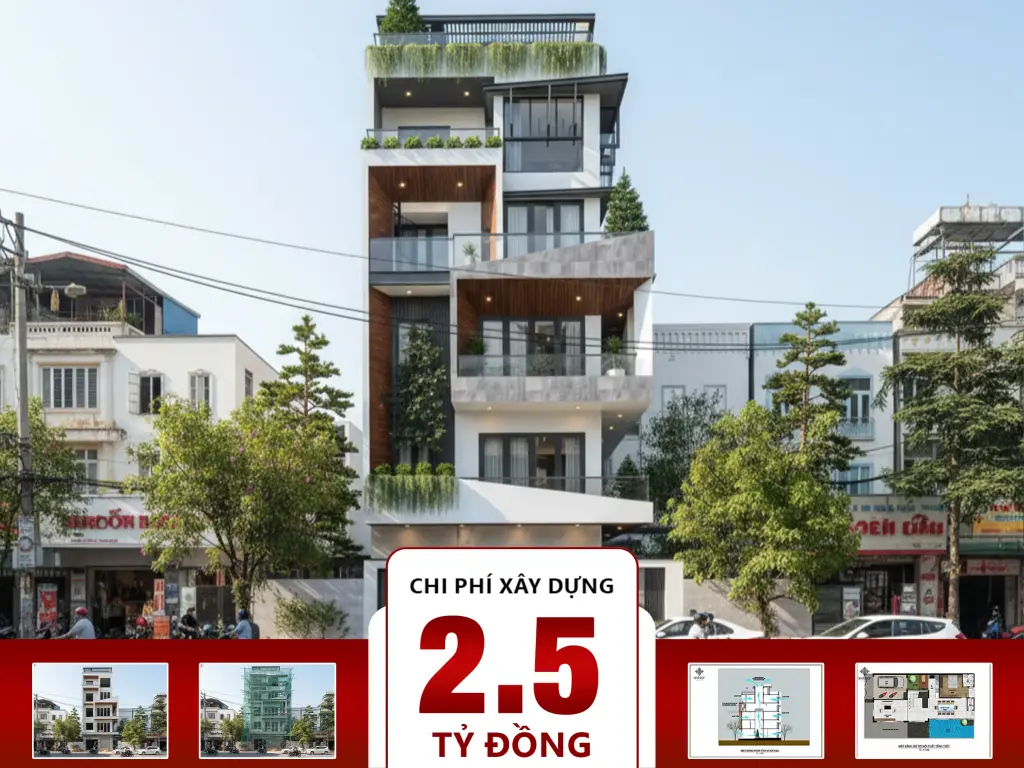 Nhà Phố 5 Tầng 10 Phòng Ngủ 7x18m