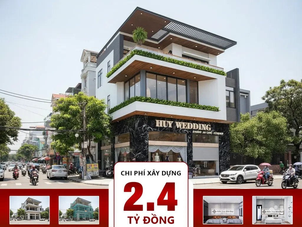 Nhà phố 4 tầng 3 phòng ngủ 10x11m