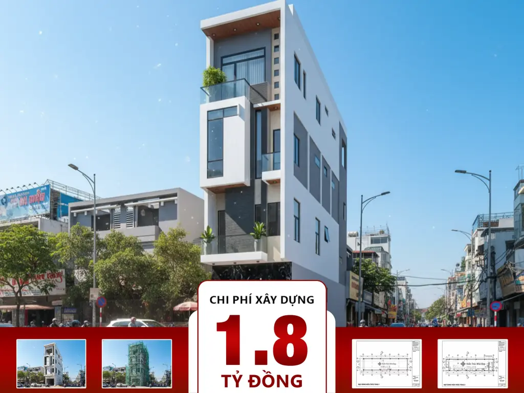 Nhà phố 4 tầng 4x16m 3 phòng ngủ