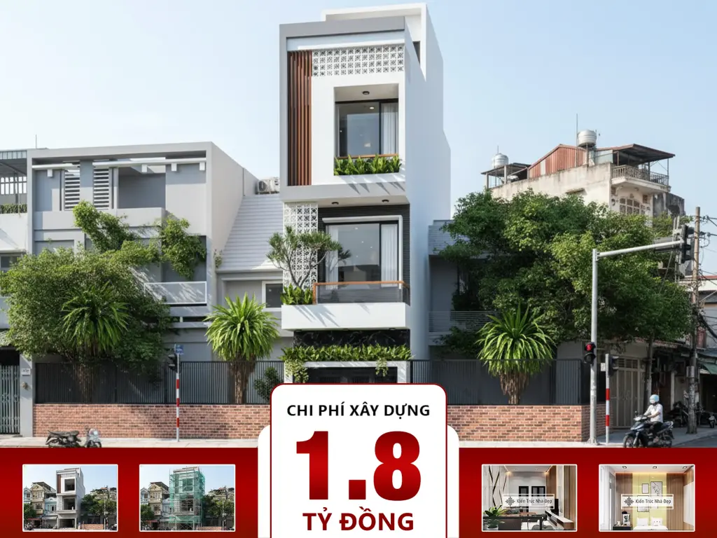 Nhà phố 4 tầng 3x15m 4 phòng ngủ