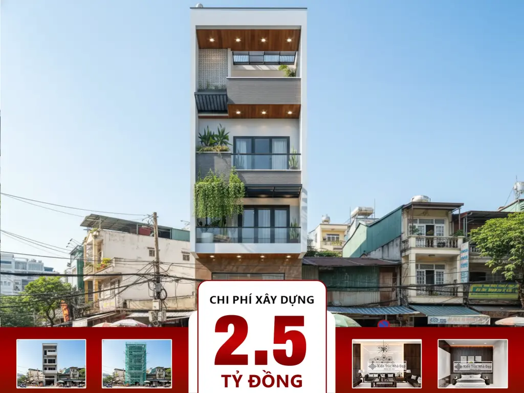 Nhà phố 4 tầng 4 phòng ngủ 5x18m