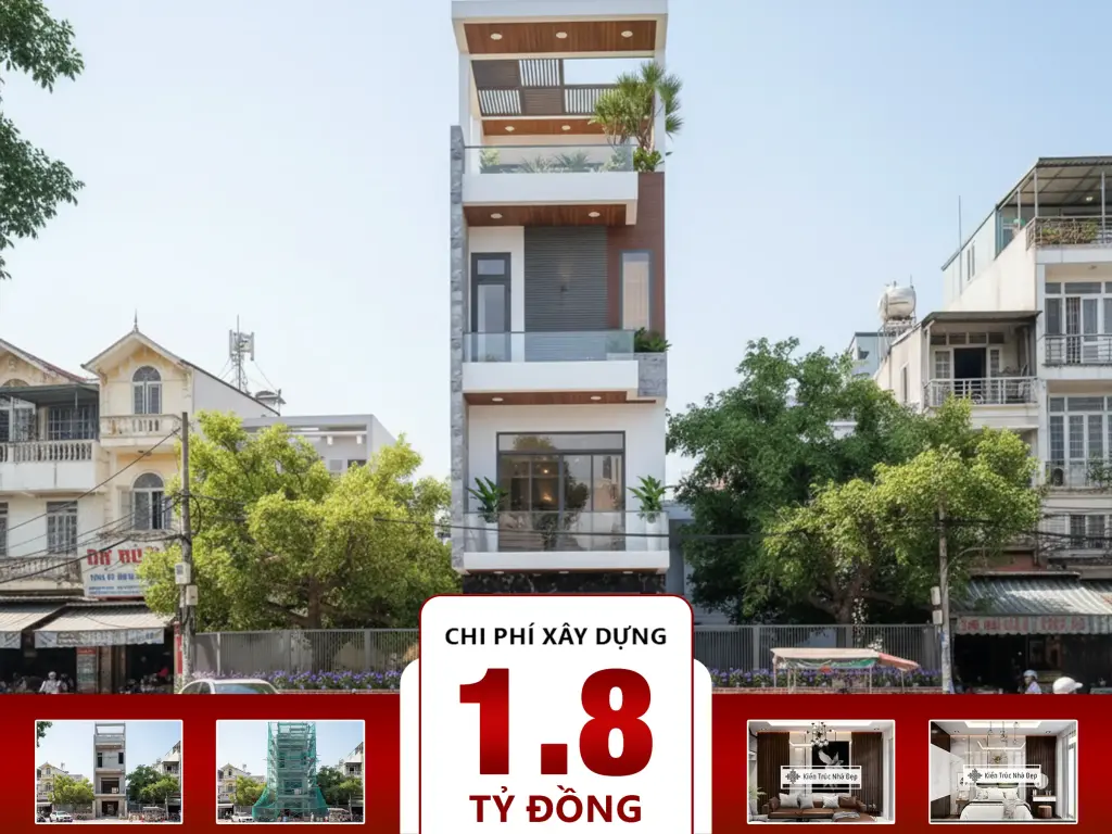 Nhà phố 4 tầng 4 phòng ngủ 4x16m