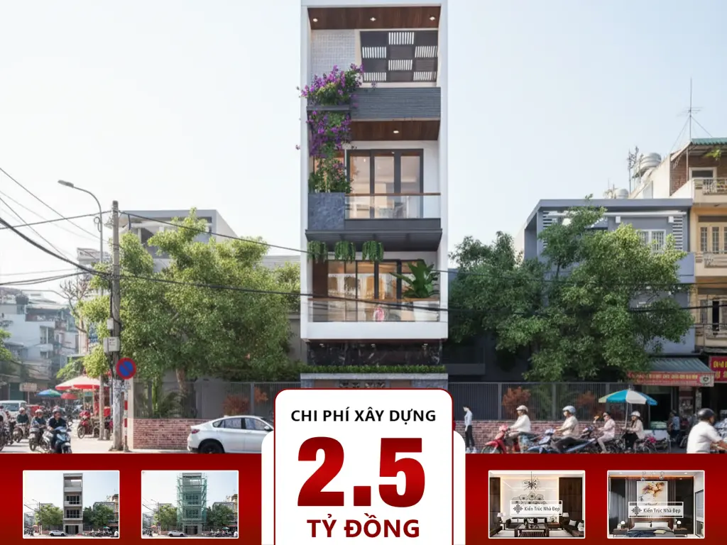 Nhà phố 4 tầng 5x18m 4 phòng ngủ