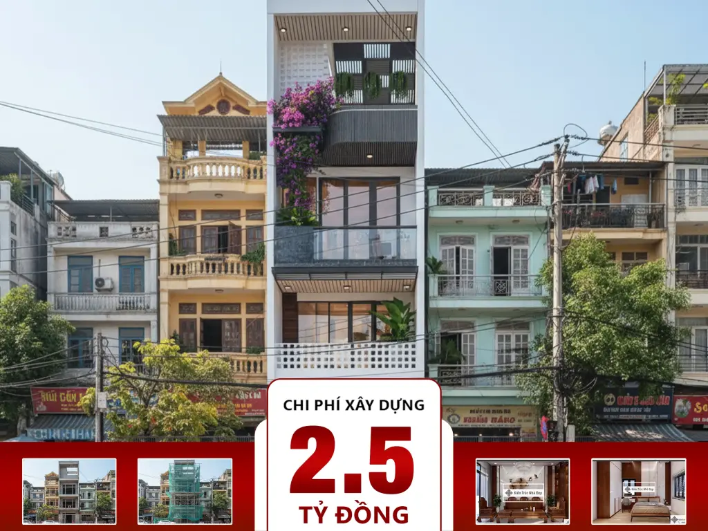 Nhà phố 4 tầng 4x23m 4 phòng ngủ