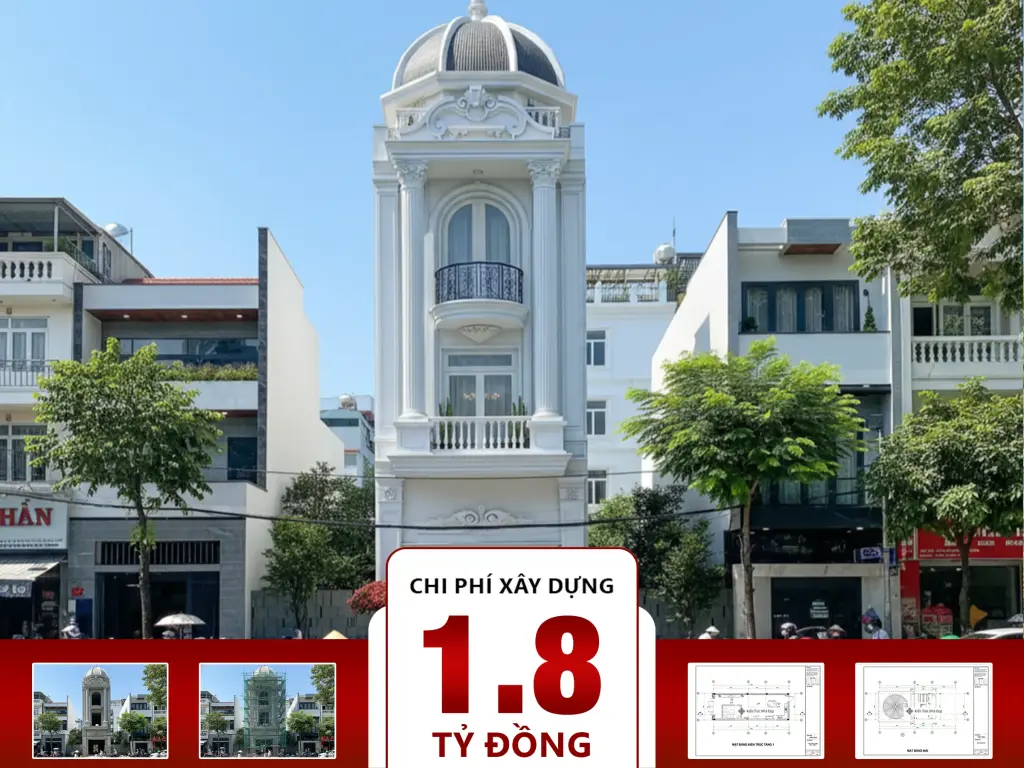 Nhà phố 4 tầng 1 lửng 4 phòng ngủ 5x13m