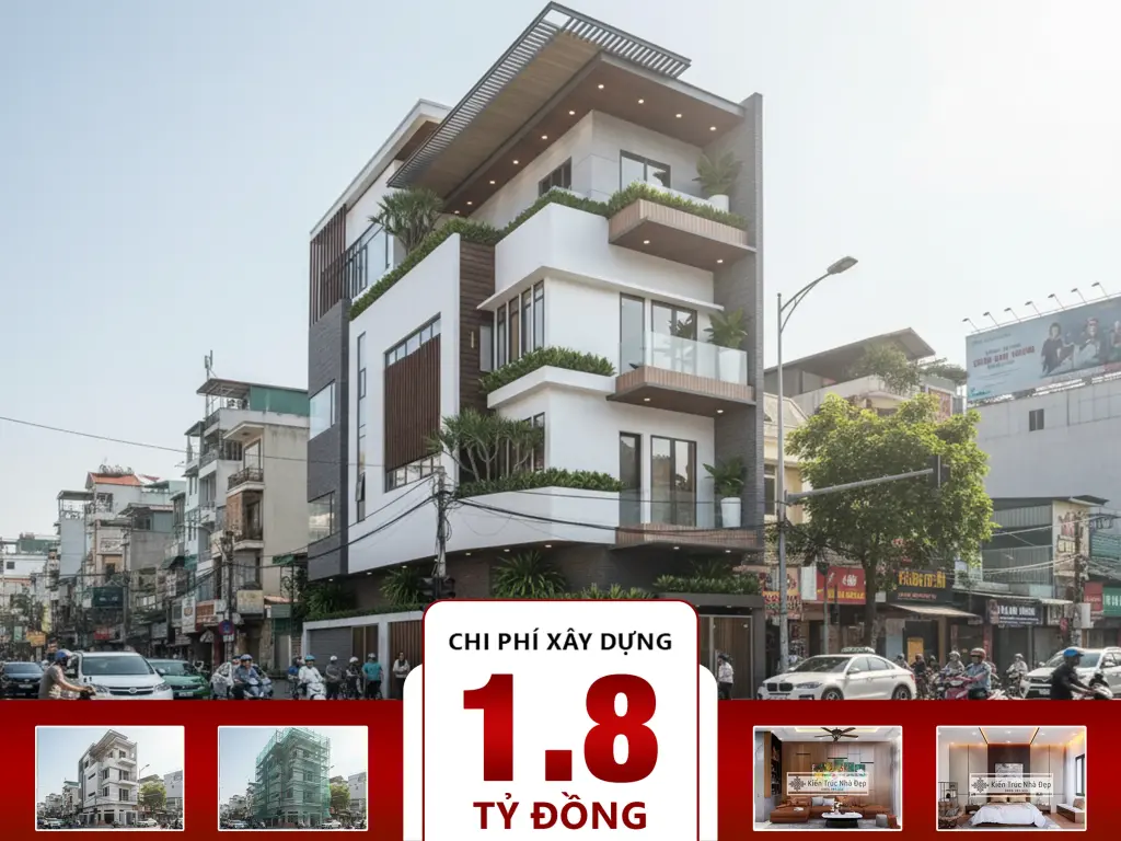 Nhà phố 4 tầng 6×14.8 m 4 phòng ngủ