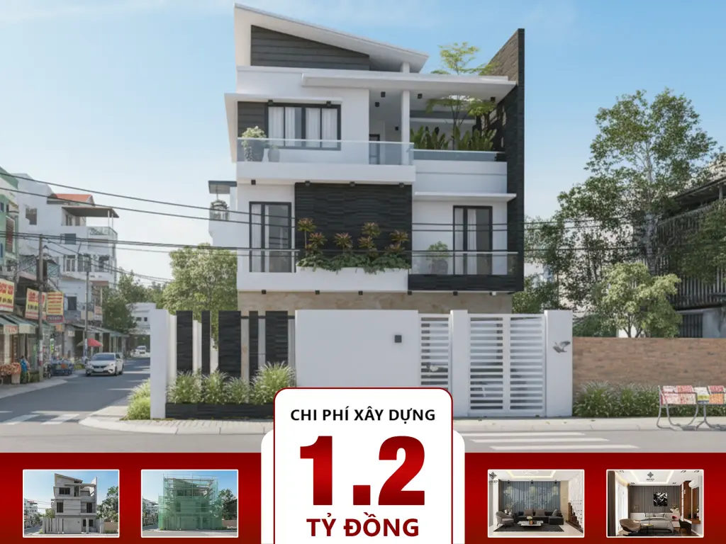 Nhà phố 3 tầng 5 phòng ngủ 9x15m