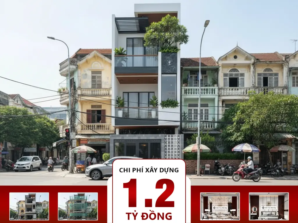 Nhà phố 3 tầng 5.5×23.5m 4 phòng ngủ