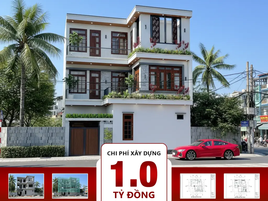 Nhà phố 3 tầng 5 phòng ngủ 7x10m