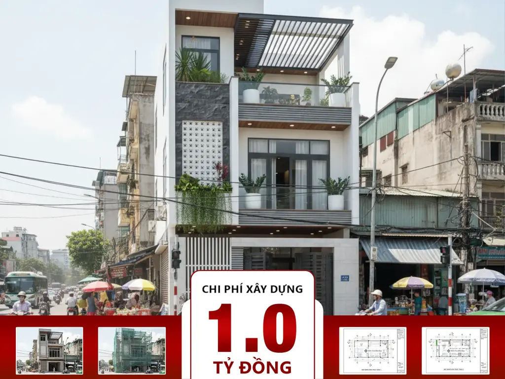 Nhà phố 3 tầng 5 phòng ngủ 7x12m