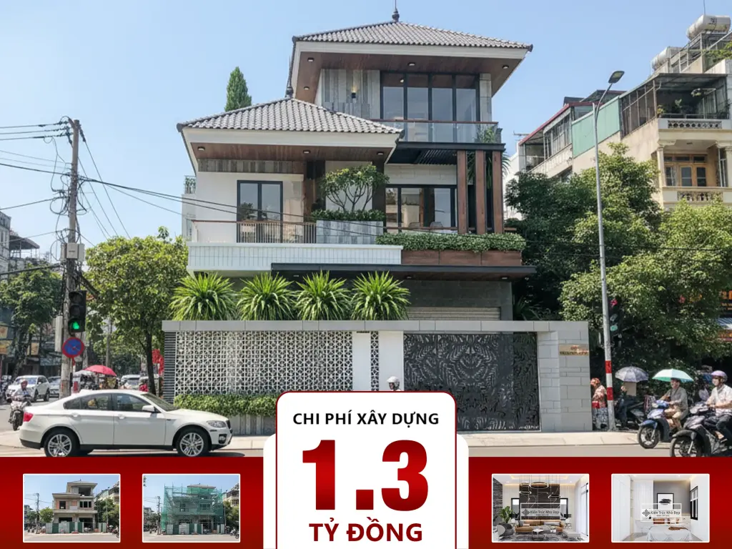 Nhà phố 3 tầng 8x18m 5 phòng ngủ