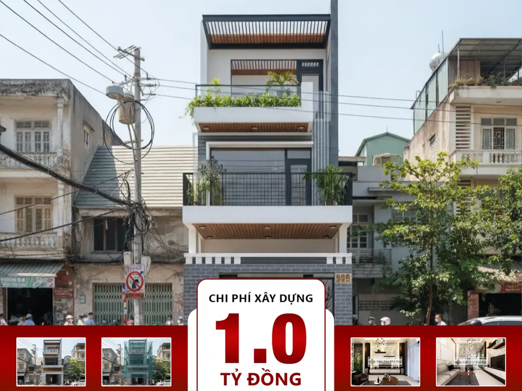 Nhà phố 3 tầng 4.5x20m 4 phòng ngủ