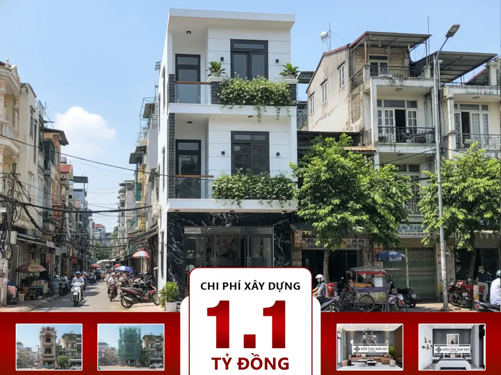 Nhà phố 3 tầng 4 phòng ngủ 5x16m