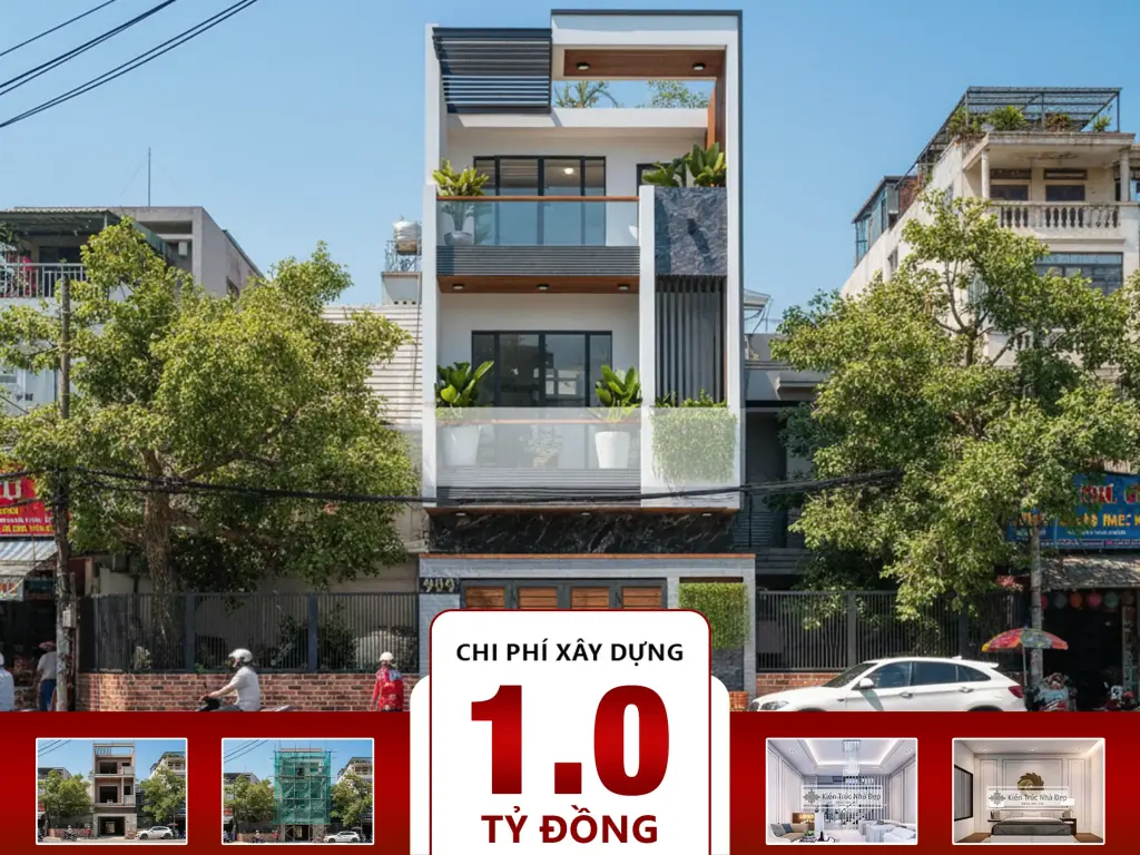 Nhà phố 3 tầng 4 phòng ngủ 5x17m