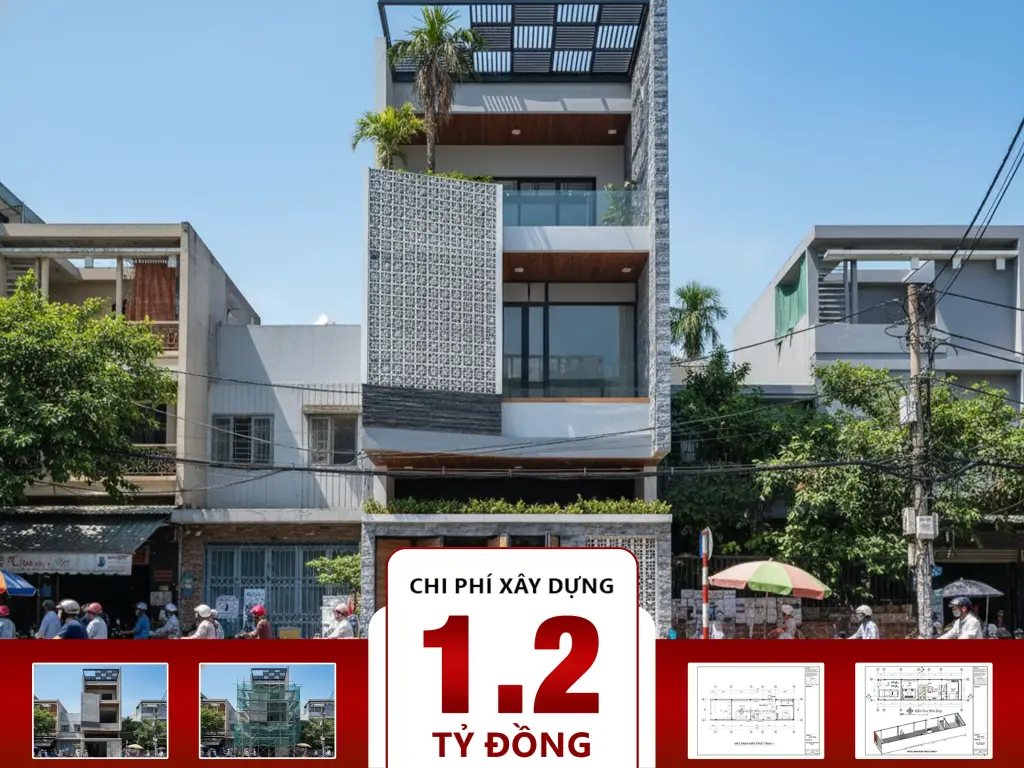 Nhà phố hiện đại 3 tầng 5x20m 4 phòng ngủ