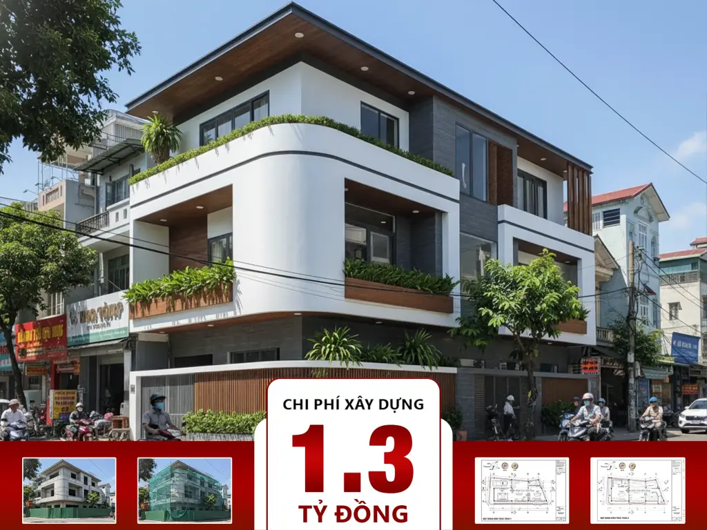 Nhà phố 3 tầng 6×17m – 4 phòng ngủ