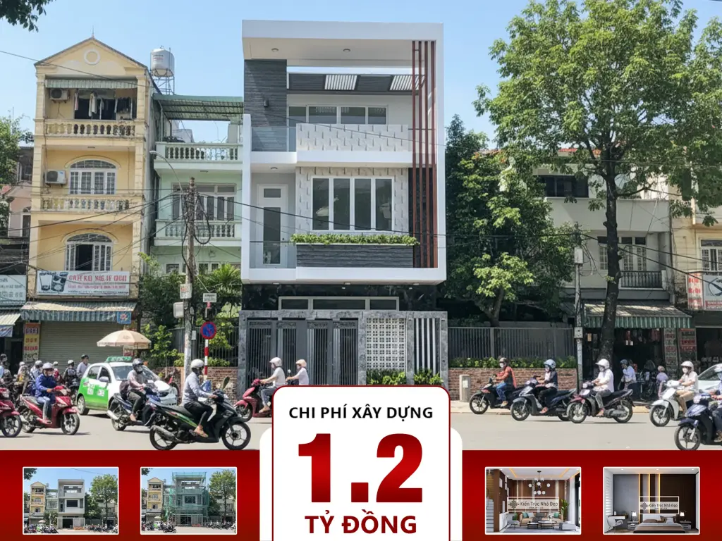 Nhà phố 3 tầng 6x18m 4 phòng ngủ