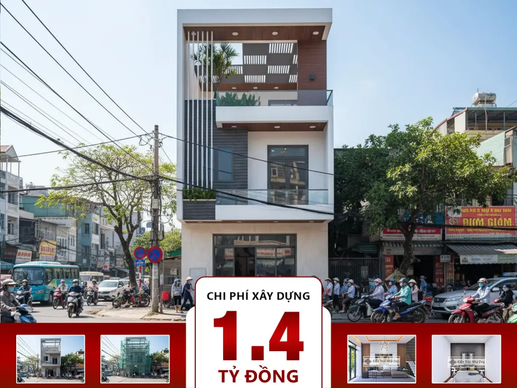 Nhà phố 3 tầng 4 phòng ngủ 6x20m