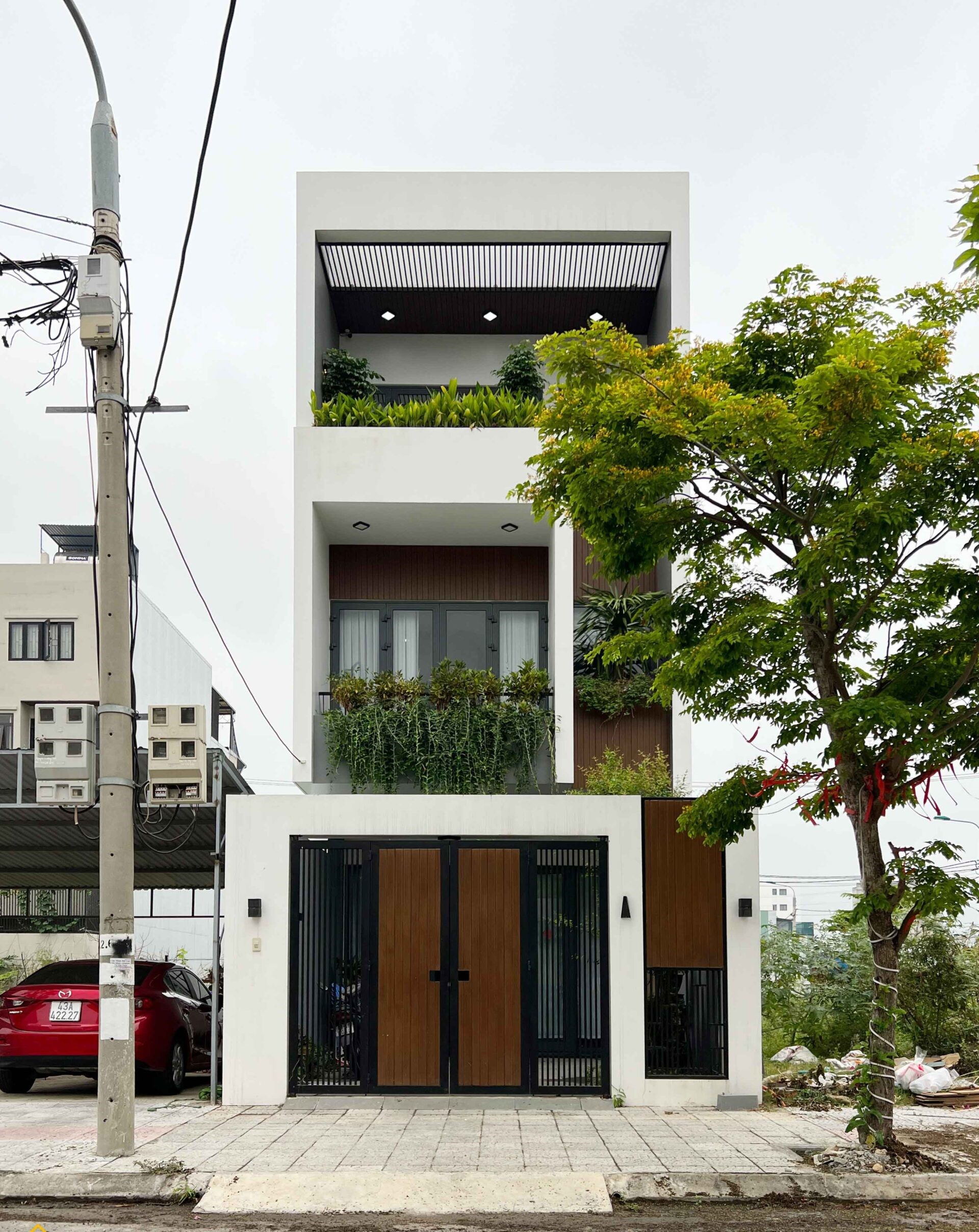 mẫu nhà phố hiện đại tại Hà Nội